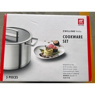 ZWILLING TRUEFLOW 5-PCS STAINLESS STEEL POT SET SILVER