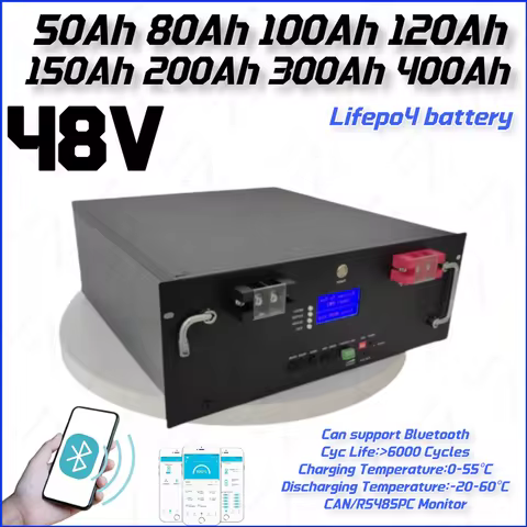 6000 Cycles 48V 100ah Lifepo4 Battery 51.2V 200ah 120ah 150ah 300ah 400 ah Lithium battery CAN RS485