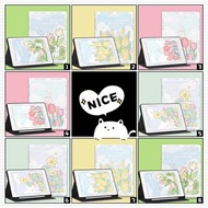 花朵圖案 筆槽款 ipad套 平板套 保護套 平板保護套  透明款 ipad pro 11 2021 iPad Air 4 iPad 8 iPad 2020 ipad pro ipad air iPa