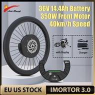 14.4Ah Battery Inlcuded Front Hub Motor Ebike Kit Imortor 3.0 For 24 26 27.5 29 700C Wheel Electric Bicycle Conversion Kit Hot