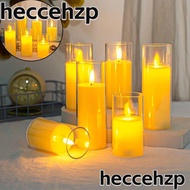 HECCEHZP 3Pcs Flameless Candles Fall Decorations Party Accessories Wedding Decor LED Lights