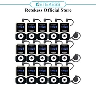 Retekess T131 Wireless Tour Guide System Receiver with 3.5mm One-Side Earphone 99 Channels Audio Tra