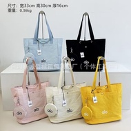 A alo Yoga Gym Bag alo Large Capacity Solid Color Tote Bag Fashion Handbag Shoulder Bag Sports Bag