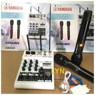 YAMAHA AG04W MIXER PLUS 2 MIC WIRELESS BLUETOOTH USB MP3 AG 04 W