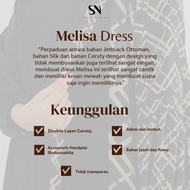 hk3 Melisa Dress Gamis Syari Syar'i Abaya Baju Kondangan Pesta Busui
