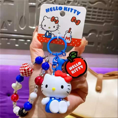 Hello Kitty Keychain 5 Styles Cute Keychain Cartoon Backpack Charm Exquisite Accessories Christmas G
