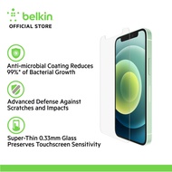 Belkin OVA020zz SCREENFORCE TemperedGlass Treated Screen Protector for iPhone 12 Mini