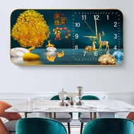 Fashion simple quiet room quartz watch high-end living room crystal large wall clock