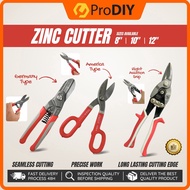 PRIDE Tools Tin Snip Right Aviation Snip Zinc Metal Sheet Cutter Heavy Duty Ergonomic Handle Forged 