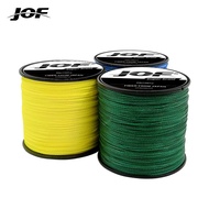 JOF 2021New 300เมตร4เส้น8-80LB สายการประมงถัก PE Multilament ถักเปียสายลวดนุ่มนวลลอยสาย