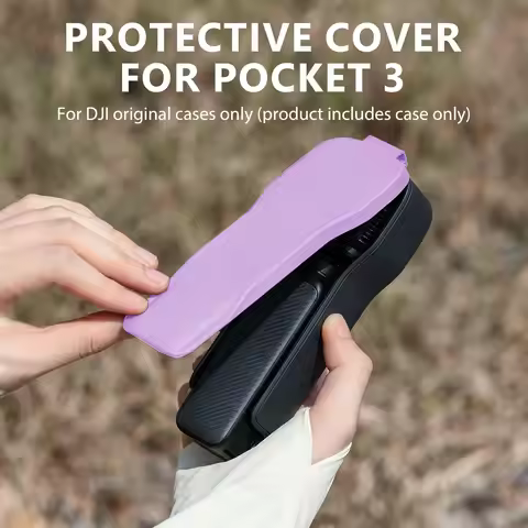 Pocket 3 Cover Case for DJI Osmo Pocket 3 Accessories with 3 CPL/ND Filter Storage Slots Protect Poc