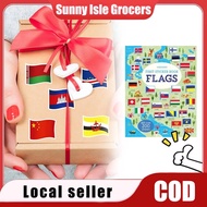 Flags Sticker Book Tear-off sticker situational picture book Country Flag Sticker Sticker book for c