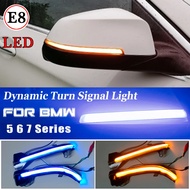2pcs LED Dynamic Turn Signal Light Side Rearview Mirror Indicator Light Suitable for BMW 5 6 7 Serie