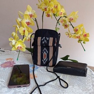 Tas Selempang Kain Tenun Mini Pouch Hp Tenun
