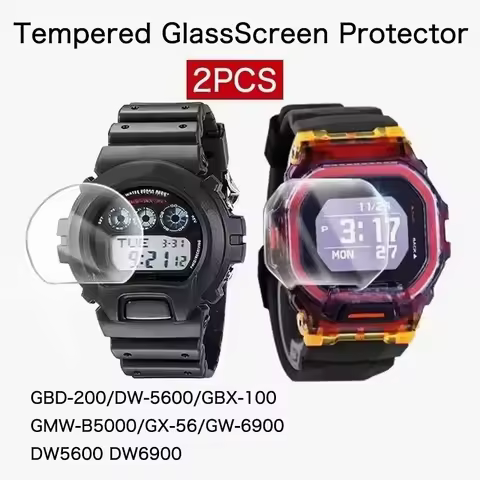 2PCS HD Clear Tempered Glass Screen Protector Film For GBD-200/DW-5600/GBX-100/GMW-B5000/GX-56/GW-69