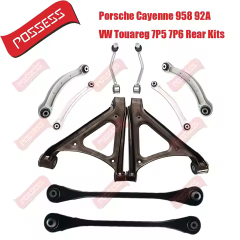 10 Pcs Rear Suspension Control Arm Kits For Porsche Cayenne 955 9PA 958 92A VW Volkswagen Touareg 7L
