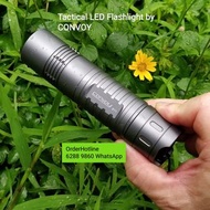 LED戰術電筒Convoy S11. 2400 lumens max. 26650 Li-on cell (5000 mAh) included