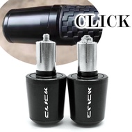 Motorcycle Universal Handlebar Grips End Handle Bar Cap Ends Plug 7/8''22mm CNC For Honda Click 125 
