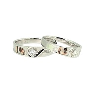 Taukemas 18K/10H10A Couple Ring - H005V (CP-006)