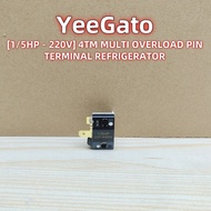 [1/5HP] 4TM MULTI OVERLOAD PIN TERMINAL REFRIGERATOR FREEZER PROTECTIVE COMPRESSOR STARTER / PERLIND