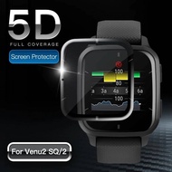 Garmin VenuSQ2 VenuSQ 1-3Pcs 9D HD Curved Black Edge Tempered Glass Film For Garmin Venu SQ2 SQ Smart Watch Screen Protector