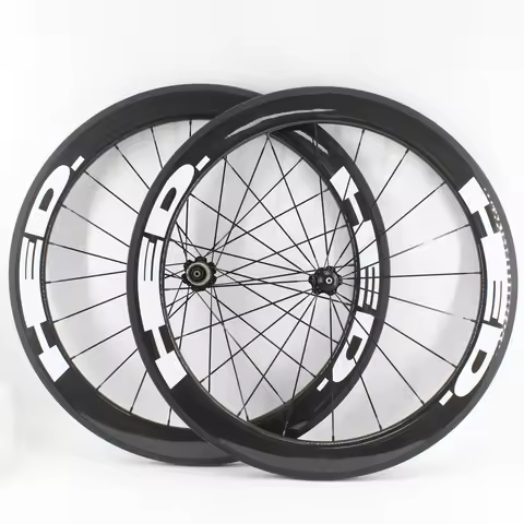 New 700C white 38/50/60/88mm Road bike 3K UD 12K full carbon fibre bicycle wheelset tubular clincher