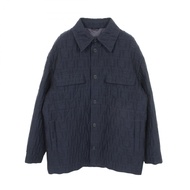 【二手】 FENDI FF 壓花襯衫夾克 FW1286AQMO 羊毛尼龍男士夾克