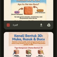 POSTER MATEMATIK – BENTUK 2D & 3D