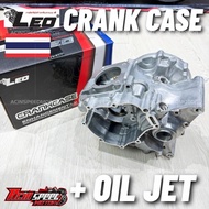 FULL SET LEO CRANKCASE Y15ZR + OIL JET / Y15 CRANK CASE RACING/ Y15 RACING CRANKCASE LEO + OIL JET