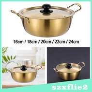 [Szxflie2] Korea Ramen Pot Cookware Korean Instant Noodle Pot for Camping Picnic Stew