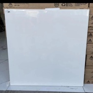 Keramik 60x60 putih kilap mustika kramik lantai/dinding list plint  