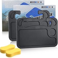 SENWELL-KA 2 Pack Car Steering Wheel Desk,Car Steering Wheel Tray Car Travel Table for Storage Lapto