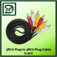 3RCA Plug to 3RCA Plug Cable