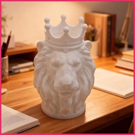 Desk Pen Holder Lion Shape Stationery Storage Pen Cup Desk Organizer for Students Writers Authors Te
