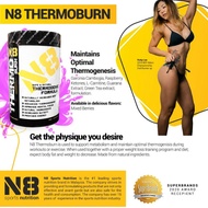 N8 Thermo Burn Fat Burner Powder (400g) Mixed Berries 40 Servings