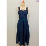 Basic vintage luxury formal party Dress made of polyester lace brocade black basic - Dress 59465