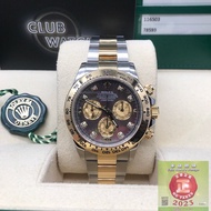 Rolex -Daytona -116503NG -Black -Fullset -96%New -鑽石時計 -2017年Date -保養卡註明鑽石面 -已停產 -黑貝殼面 - 金鋼