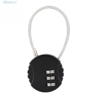 HUBERT Code Lock Camping Metal Steel Wire Ball Shaped 3 Digit Combination Hiking Gym Padlock