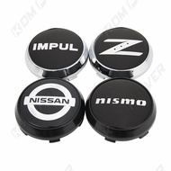 4PCS Car Styling OD 68MM / ID 64MM Sport Rim Cap NISSAN IMPUL NISMO Emblem Sticker Wheel Center Cap Wheel Cover Hub Caps