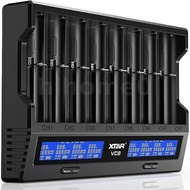 XTAR VC8 21700 18650 Battery Charger Fast Charging Intelligent Charger Type-C LCD Display 21700 Batt