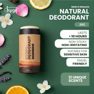 HYGR Natural Deodorant Stick 25g｜Strong Odour Protection for Active Days｜Gentle on Sensitive Skin｜Sm