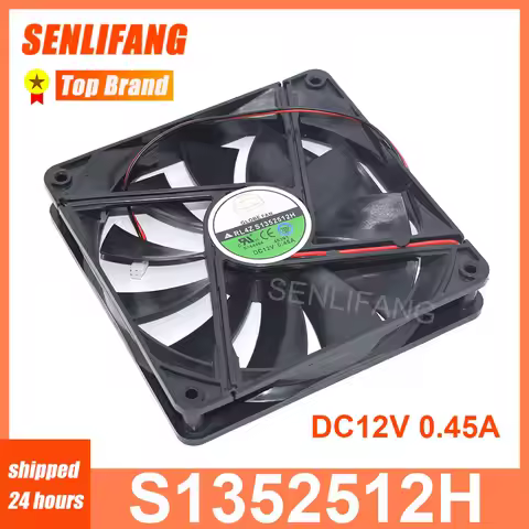 135MM 135x135x25MM New Chassis Power Cooling Fan S1352512H DC12V 0.45A 2 Lines For GLOBE FAN RL4Z