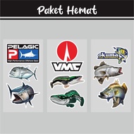 Wahoo Cutting Fishing Sticker | Fishing Brand Stickers Fishing Stickers Fishing Stickers