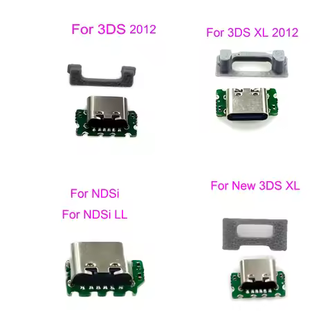 1set For 3DS / 3DS XL / New3DSLL USB-C Replacement charge port For NDSi XL LL