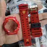 [ORIGINAL BNB]GA-100/110 GD-100/110  G-SHOCK REPLACEMENT BEZEL &BAND.GLOSSY RED. CASIO G-SHOCK ORIGI