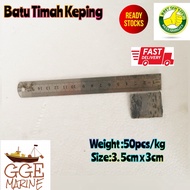 Batu Timah (Keping) /Lead Sinker Pemberat Pukat 铅片