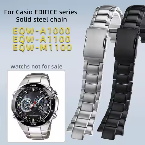 5122 EQW-A1000 stainless steel bracelet watchband for CASIO EDIFICE men EQW-M1100 metal bracelet EQW