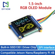 1.5-inch RGB OLED Module SSD1351 Display Expansion Board 128x128 Resolution 65K Colors for Raspberry