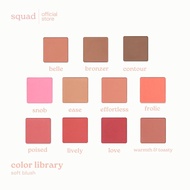 squad cosmetics color library soft blush