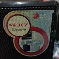 LG SHS36-D 無線藍牙主動式重低音喇叭，適用於 LG Sound bar SP7R,吾太殘有使用痕跡...
